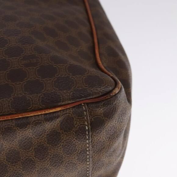 CELINE Macadam Canvas Tote Bag Pvc Brown Gold - Picture 16 of 16